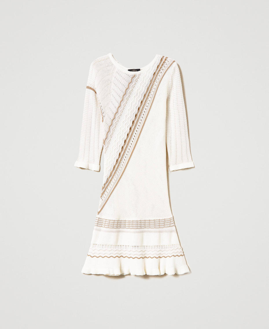 Asymmetrisches Strickkleid