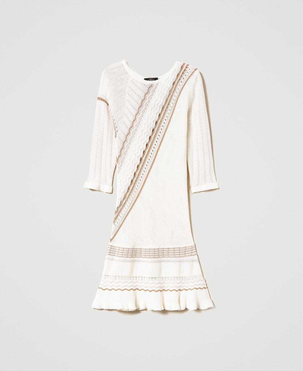Knit asymmetric dress