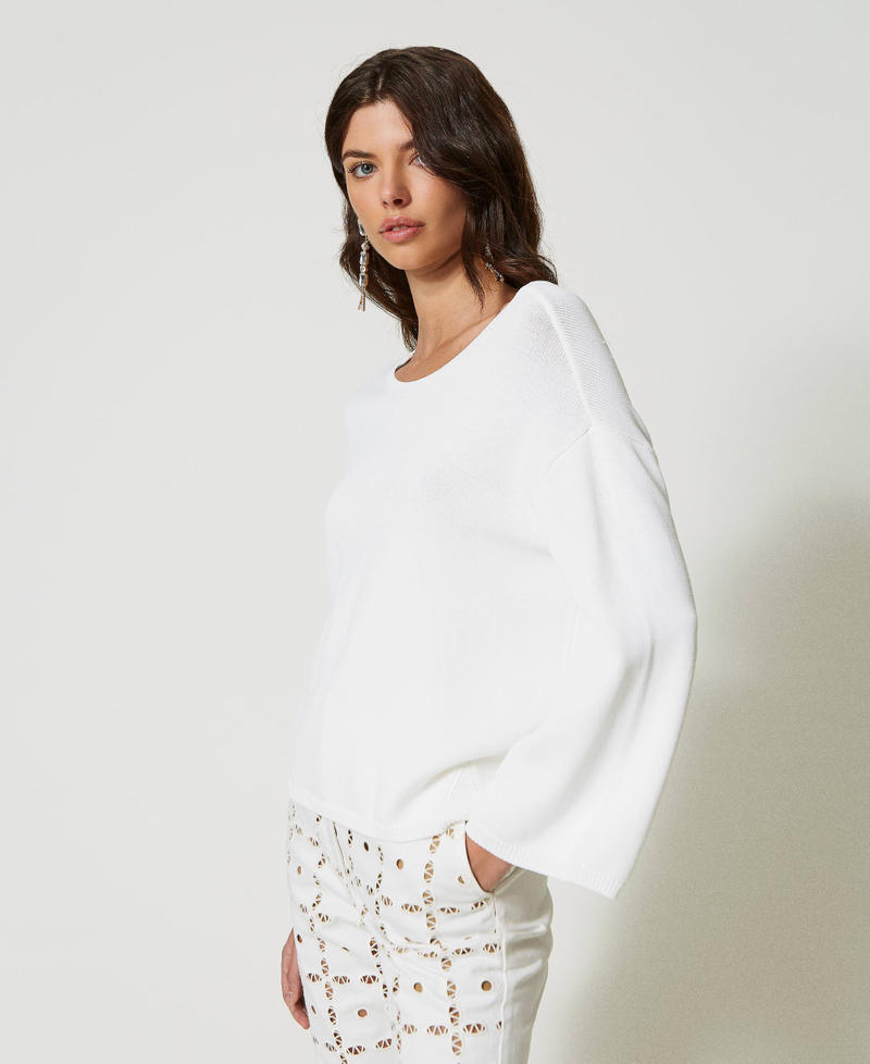 Pull double usage avec incrustation Nacre Femme 231AP3551_00059_03