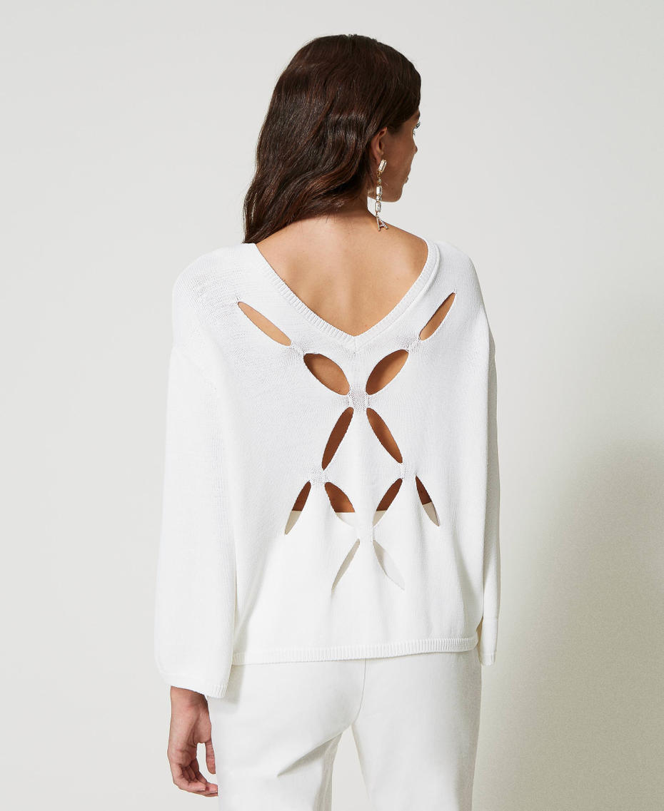 Pull double usage avec incrustation Nacre Femme 231AP3551_00059_04