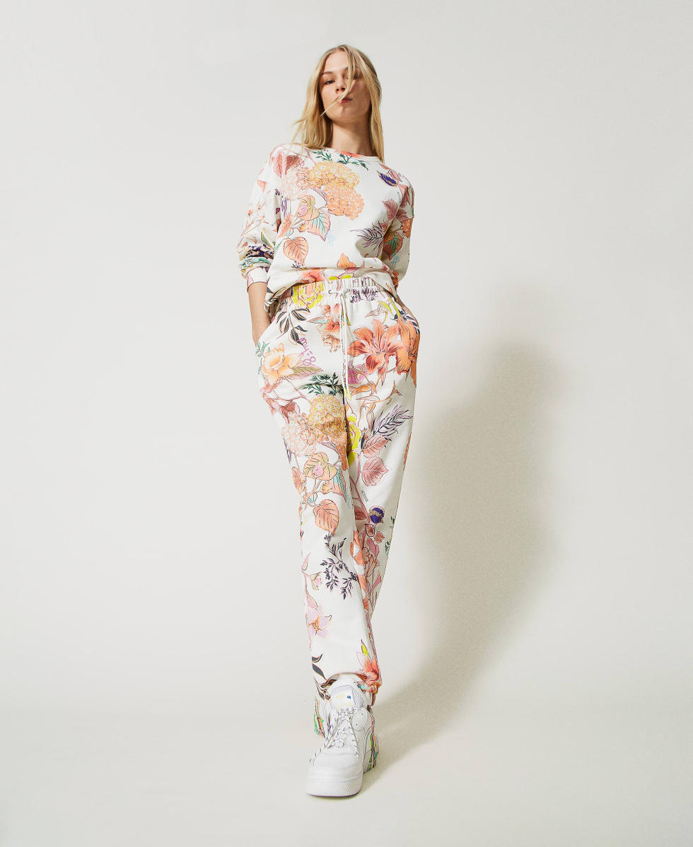 MYFO Joggers mit Blumenprint