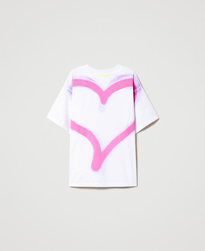 MYFO t-shirt with maxi heart print