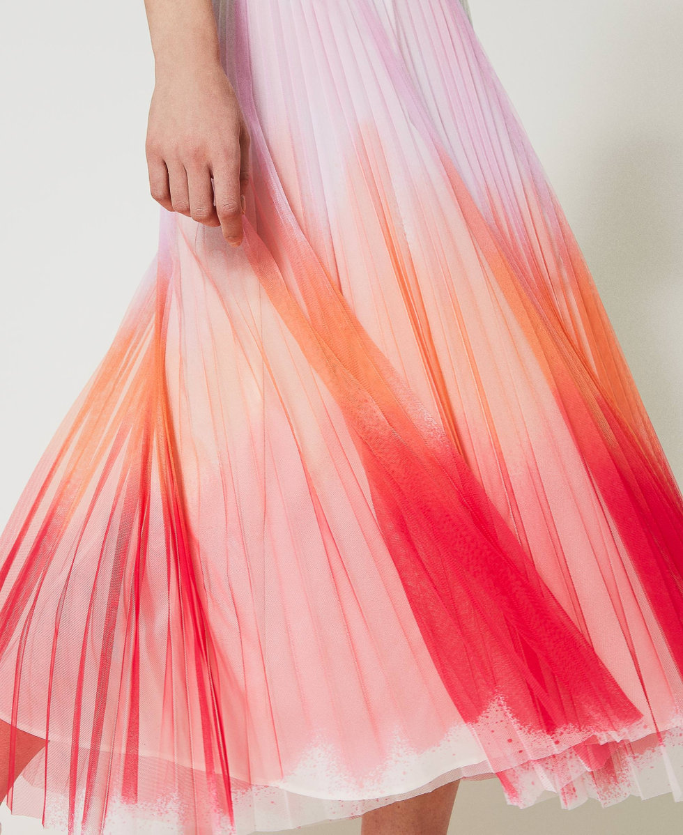 Country road pink pleated skirt discount