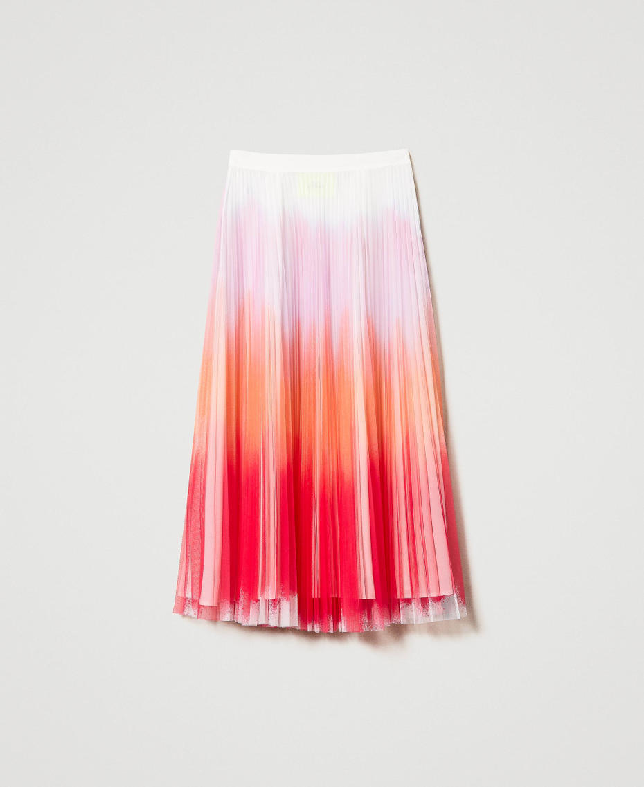 Jupe longue MYFO avec imprimé dégradé Multicolore Rose Dégradé Femme 231AQ2070-0S