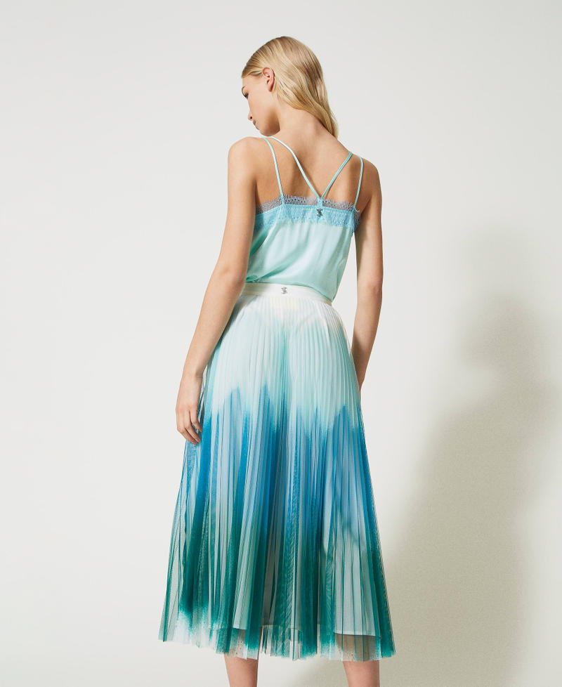 MYFO long skirt with fadeout print