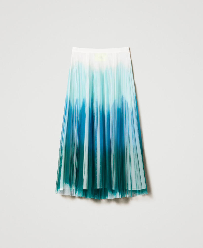 MYFO long skirt with fadeout print