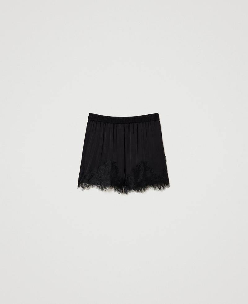 Short MYFO en satin avec dentelle