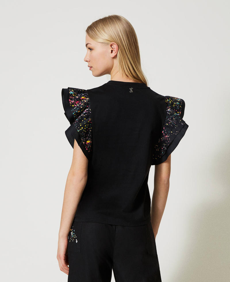 T-shirt MYFO con maniche stampate