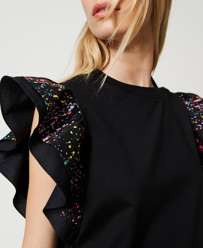 T-shirt MYFO con maniche stampate