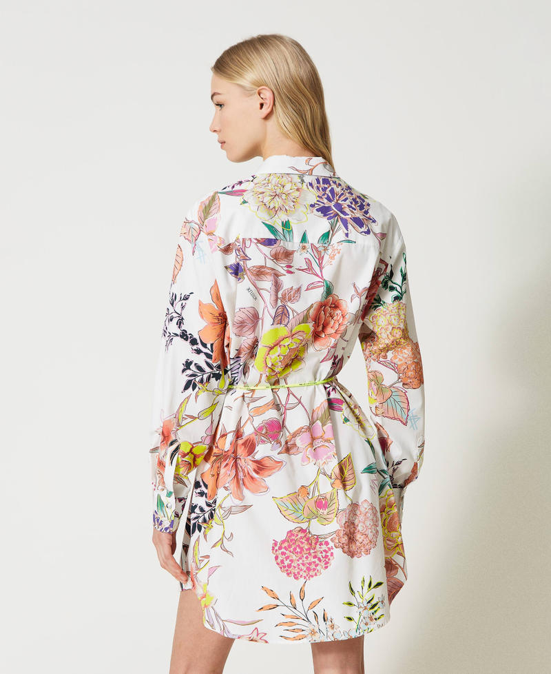 Abito chemisier corto MYFO con stampa a fiori