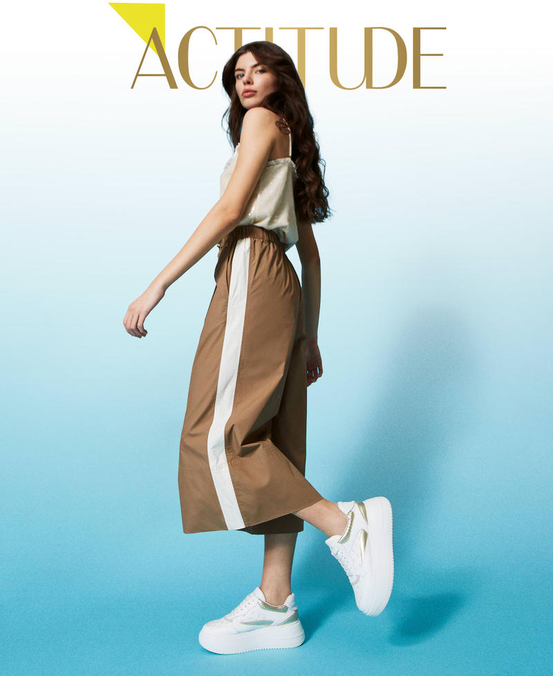 Organic poplin trousers