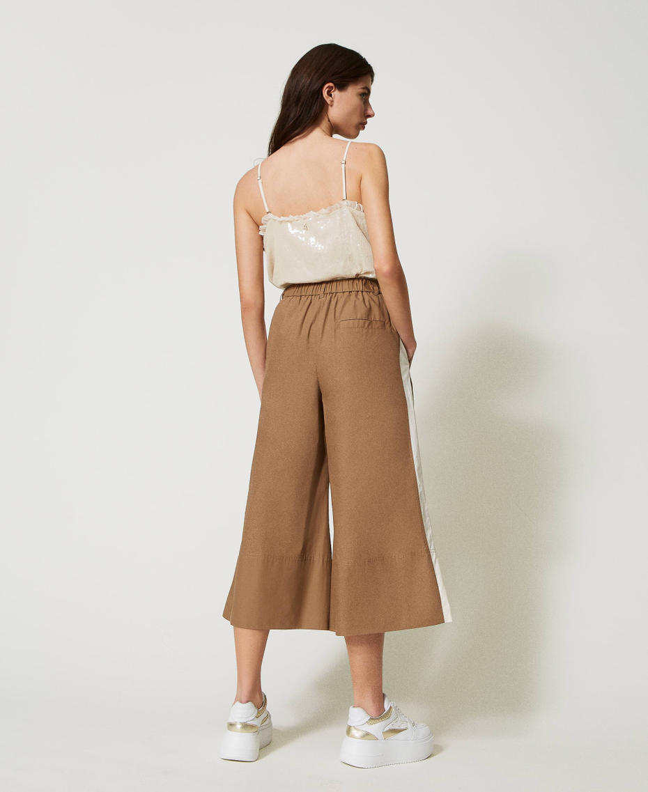 Organic poplin trousers