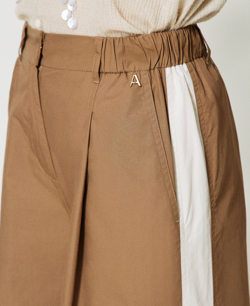 Organic poplin trousers