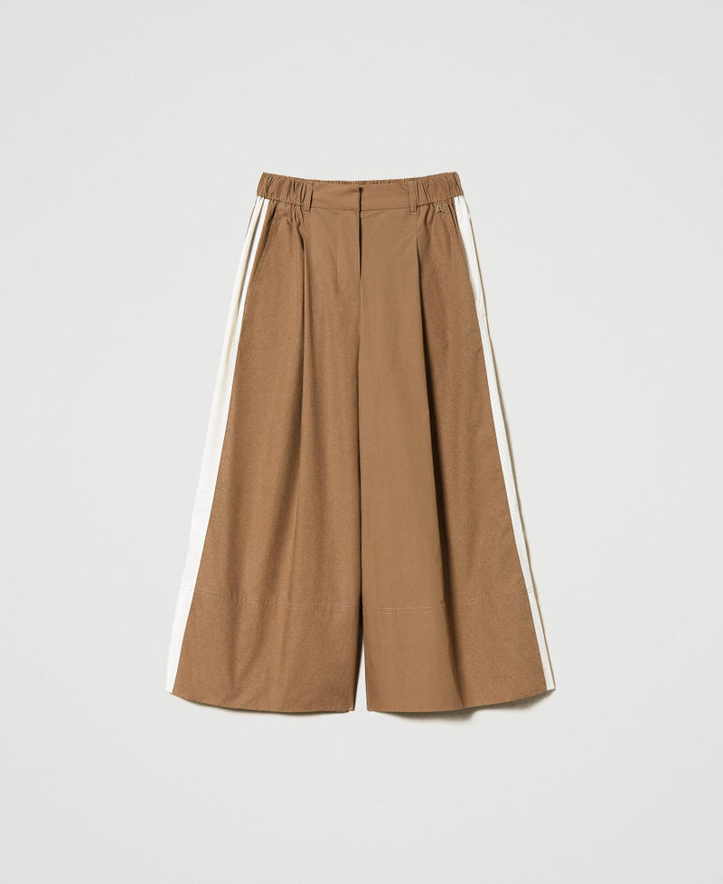 Organic poplin trousers