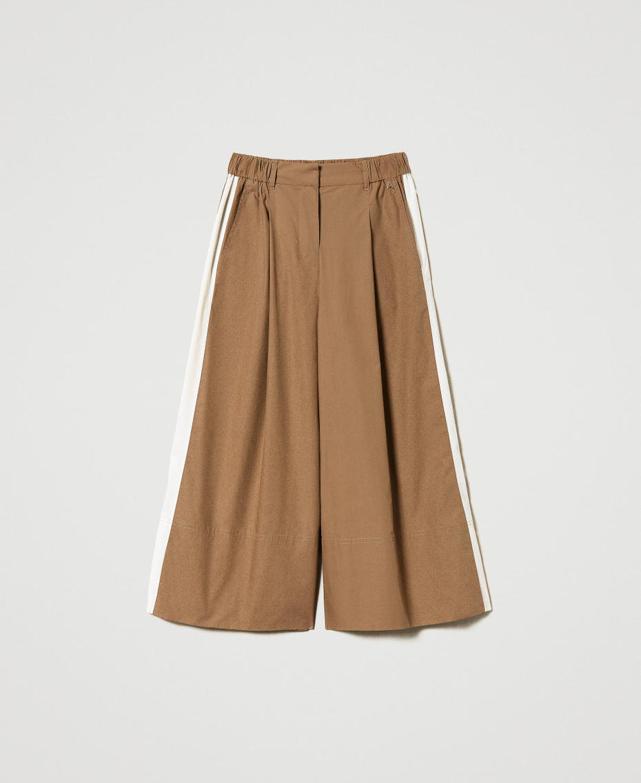 Organic poplin trousers