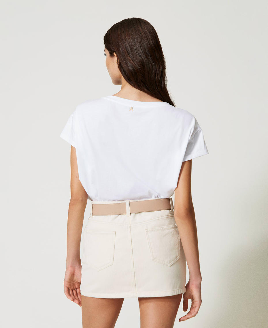 Mini-jupe en coton bio