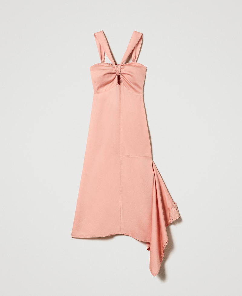 Присборенное платье миди Розовое облако женщина 231AT2100-0S