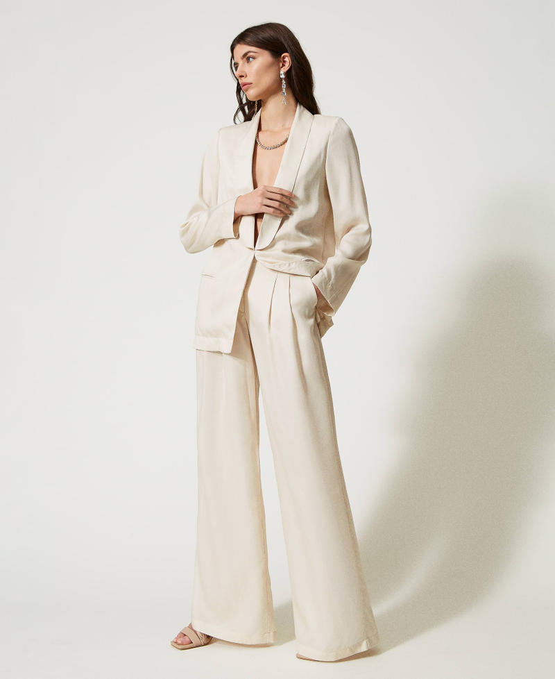 Pantalon palazzo avec plis