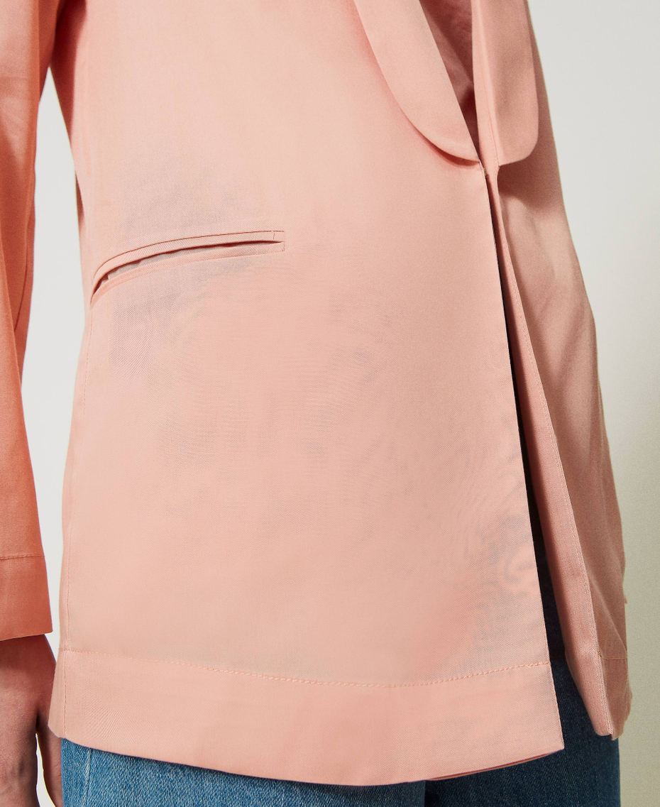 Blazer avec revers châle