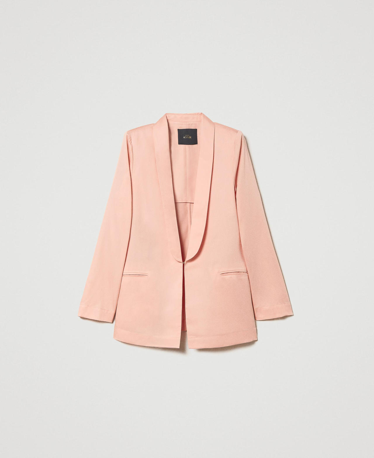 Blazer with shawl lapels