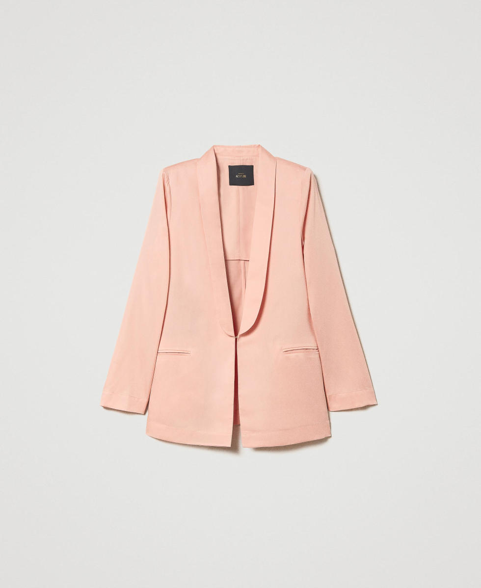 Blazer with shawl lapels