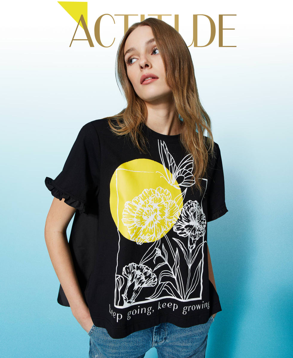 T shirt stampa donna clearance