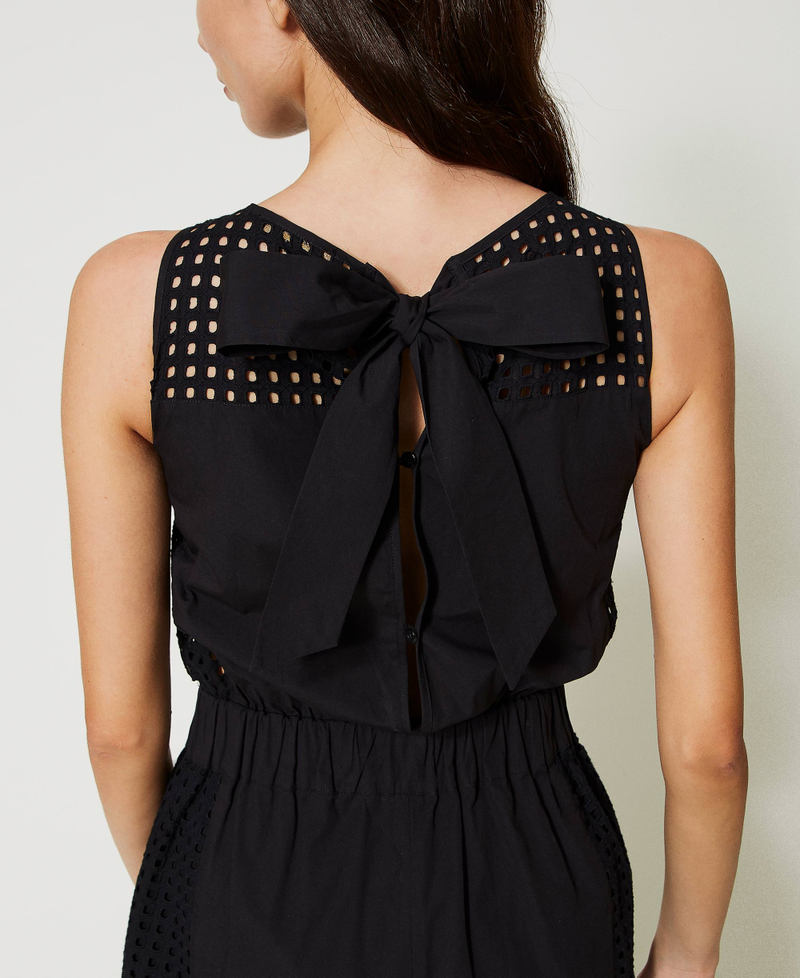 Combinaison en popeline et broderie anglaise