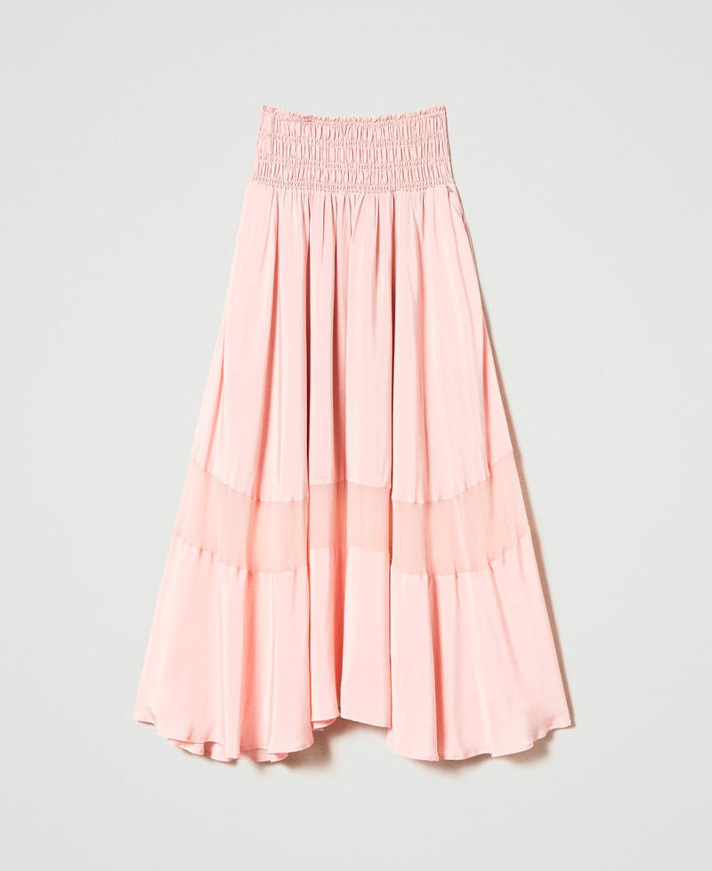 Юбка-платье из крепдешина и жоржета Розовое облако женщина 231AT2182-0S