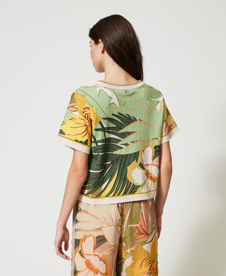 Regular jumper with print Wild Jungle Print Woman 231AT3130_10594_04