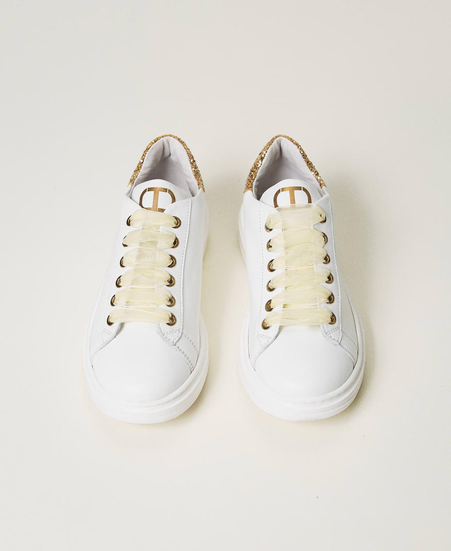 Trainers with glitter details White Child 231GCJ010-04