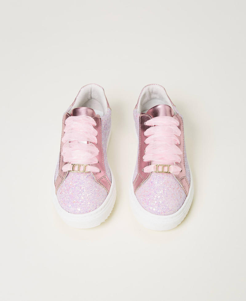 Sneakers in glitter Bambina Rosa TWINSET Milano
