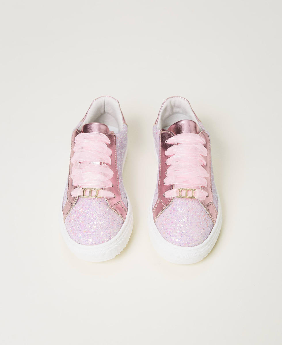 ROSY Pink Glitter Sneaker - Women