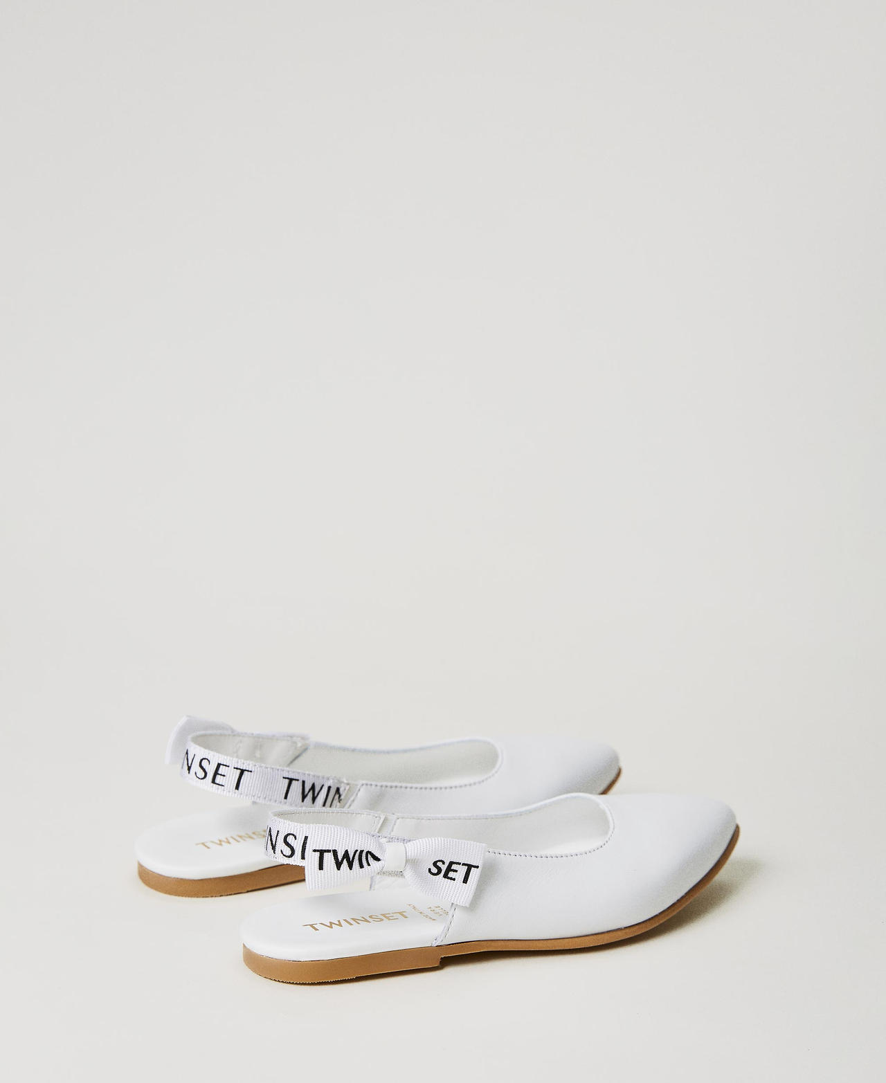 Ballerines slingbacks avec logo