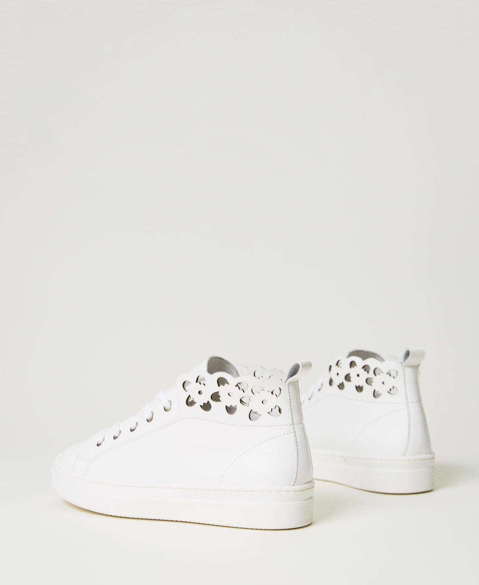 Openwork hart trainers Girl White TWINSET Milano
