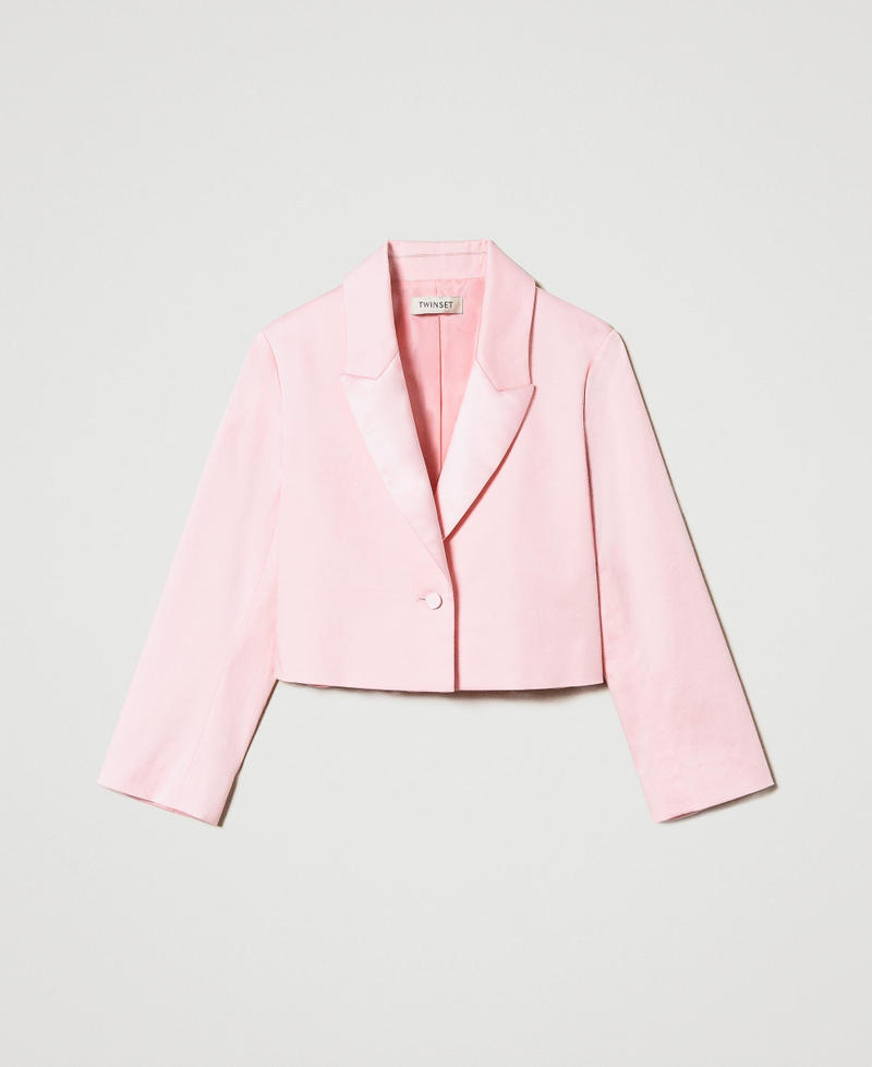 Blazer with satin lapels