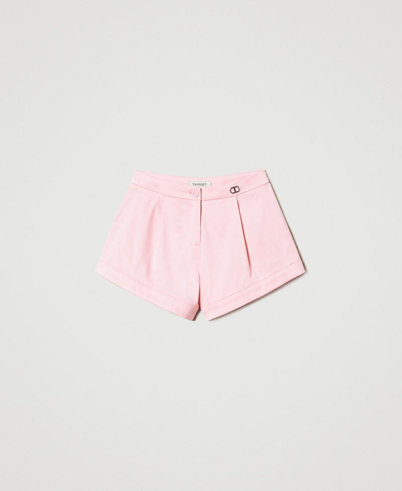 Shorts with pleats Pastel Pink Child 231GJ2013-0S