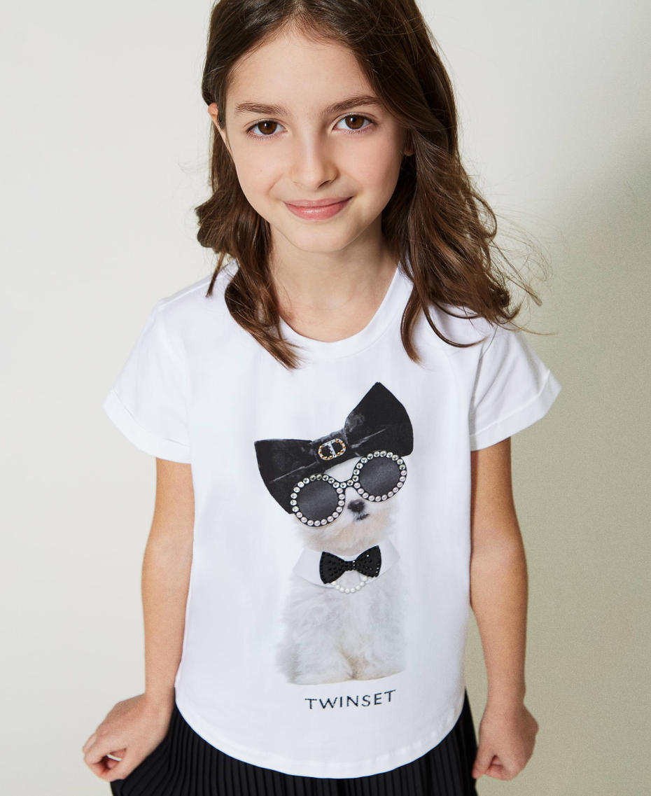 Printed t-shirt with studs