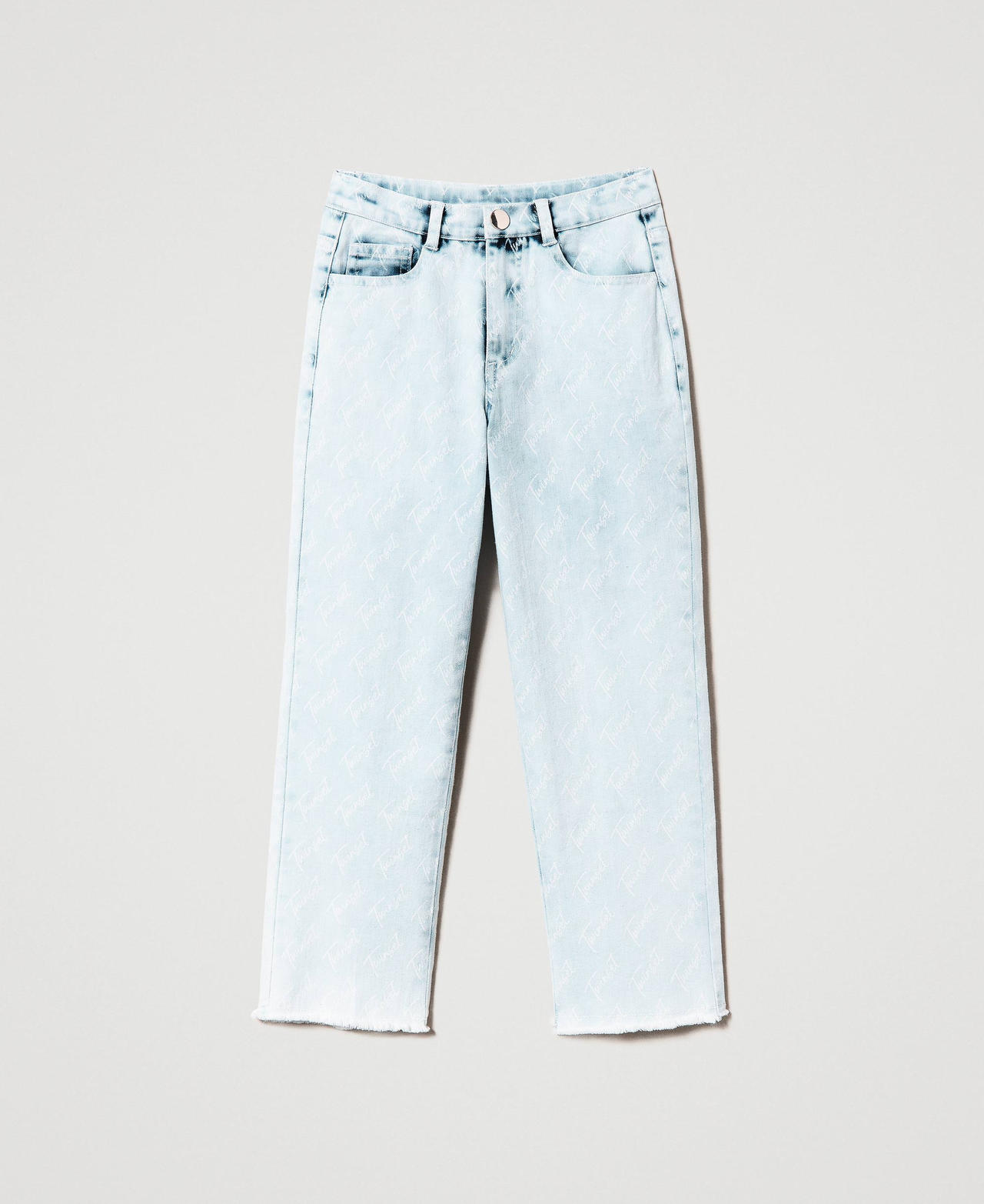 Five-Pocket-Jeans mit Logoprint