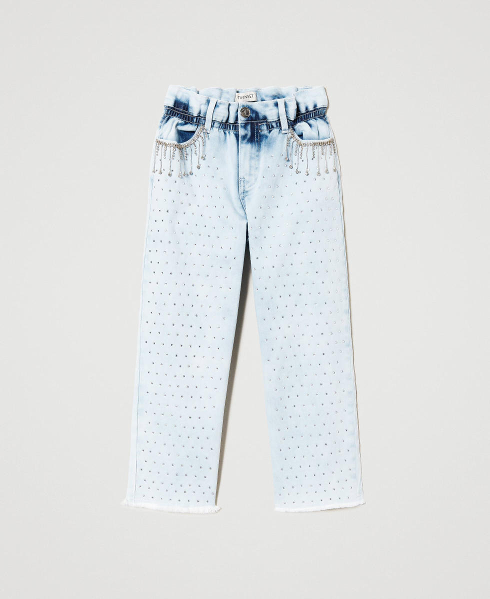 Jeans a vita alta bambina deals