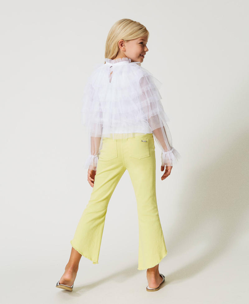 Pantaloni flare in bull