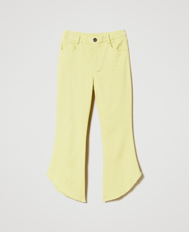 Pantaloni flare in bull