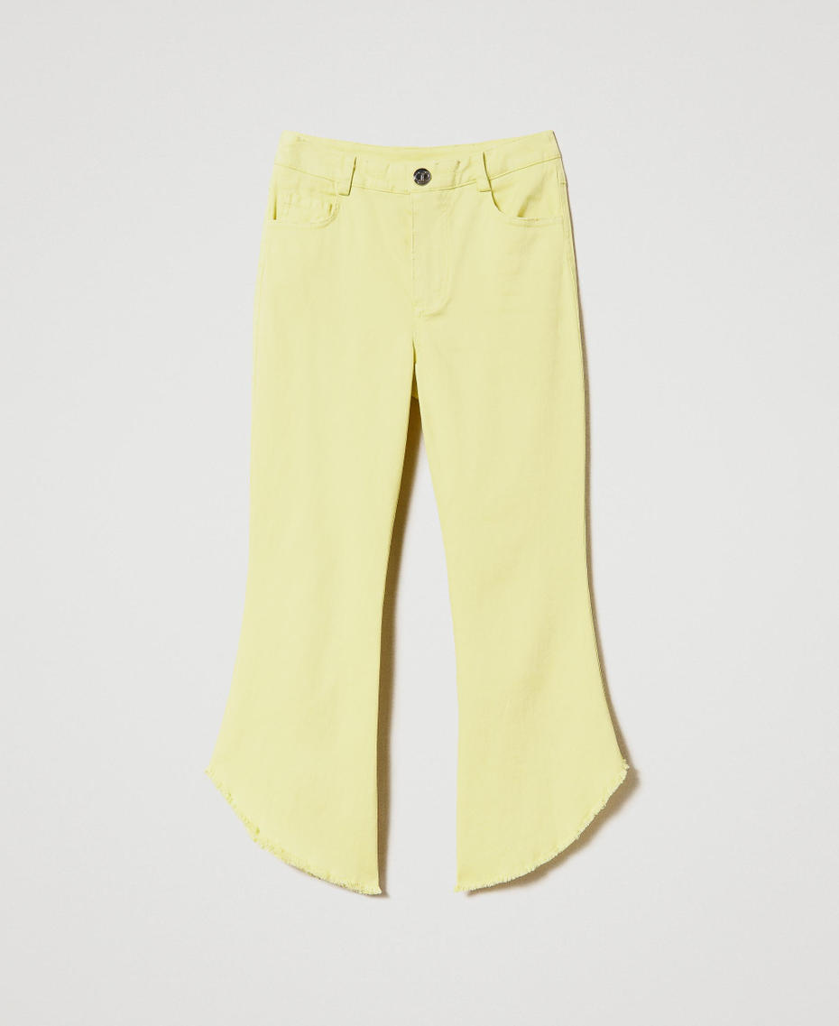 Pantaloni flare in bull