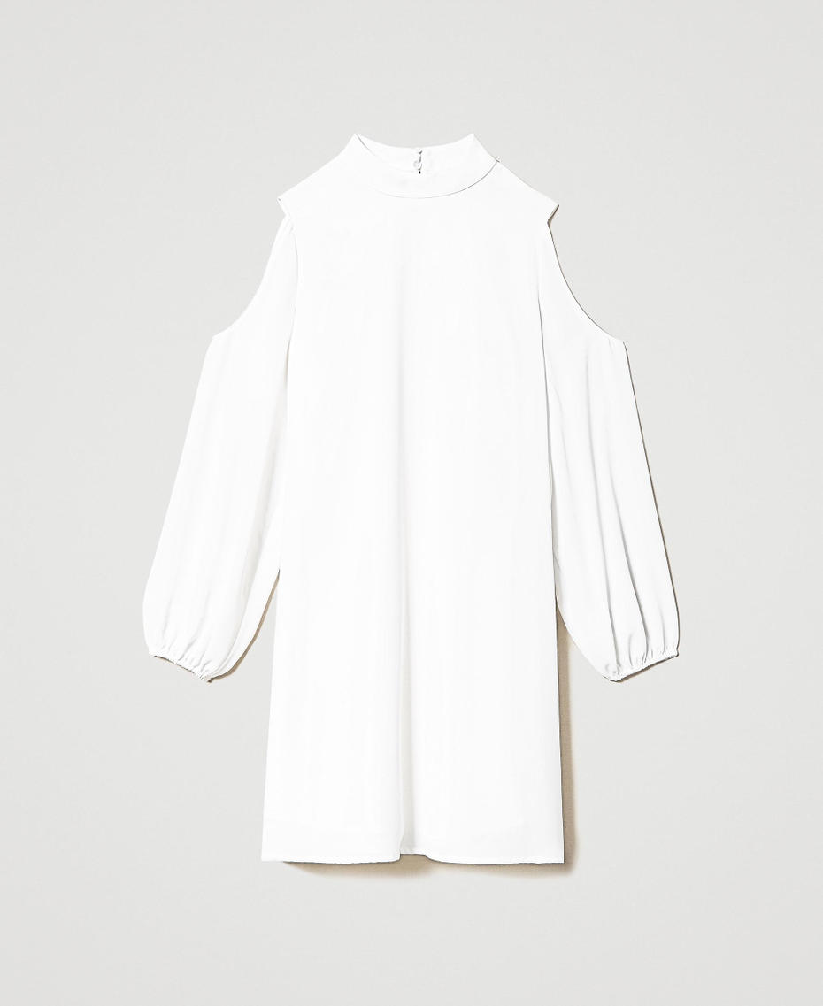 Georgette dress with cutout