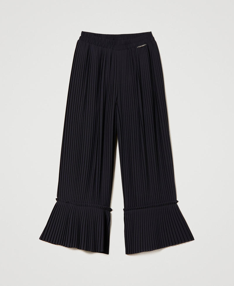 Pantalon palazzo en crêpe georgette