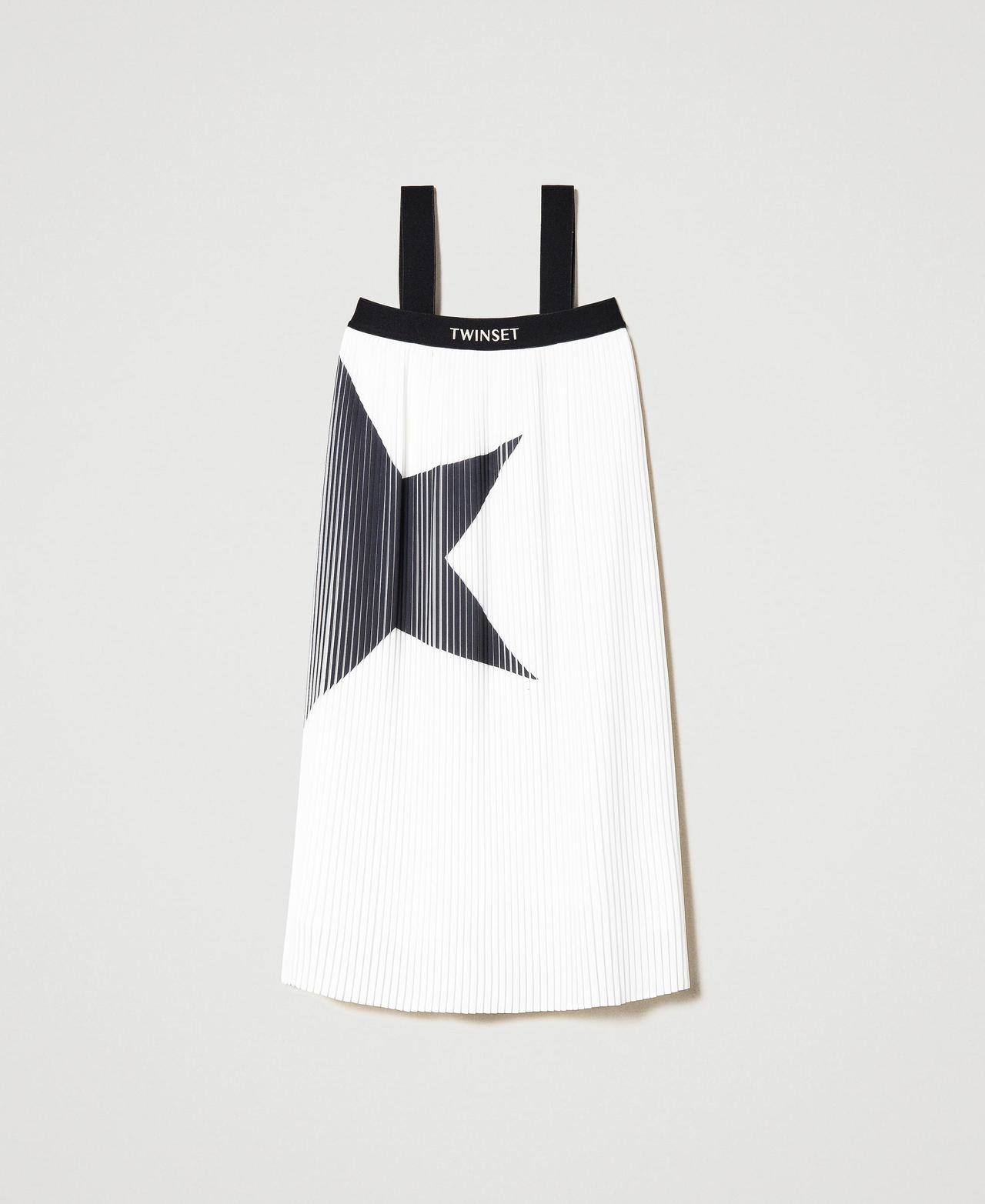Pleated georgette skirt-dress