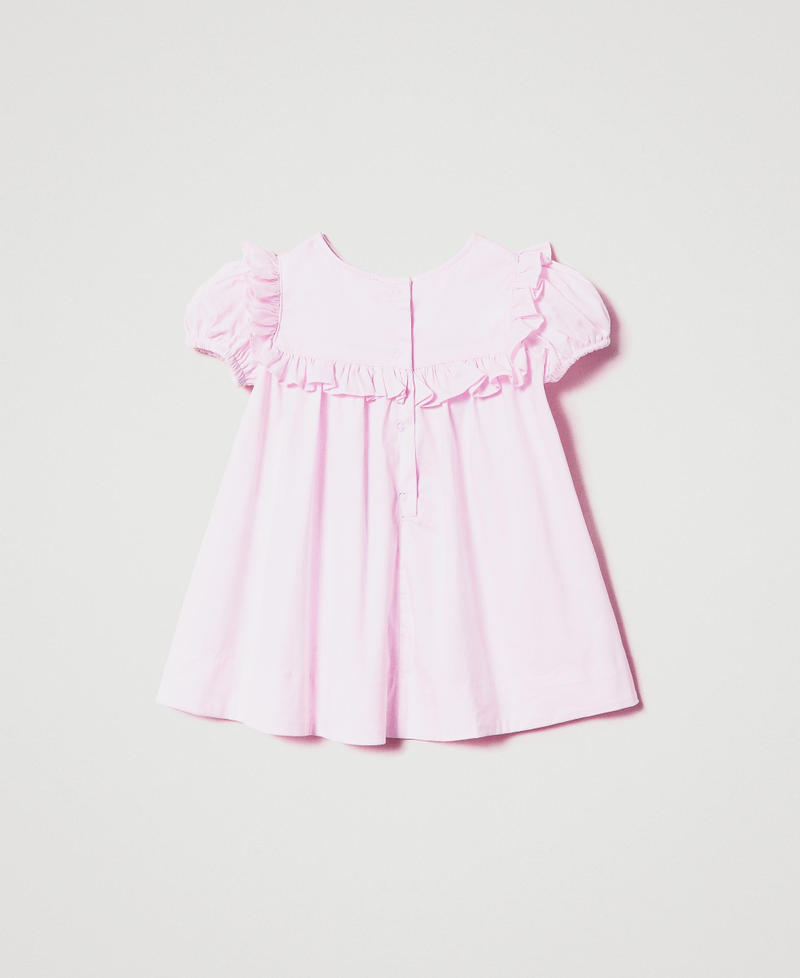 Vestido de popelina con logotipo Pastel Pink Niña 231GJ2E94-0S