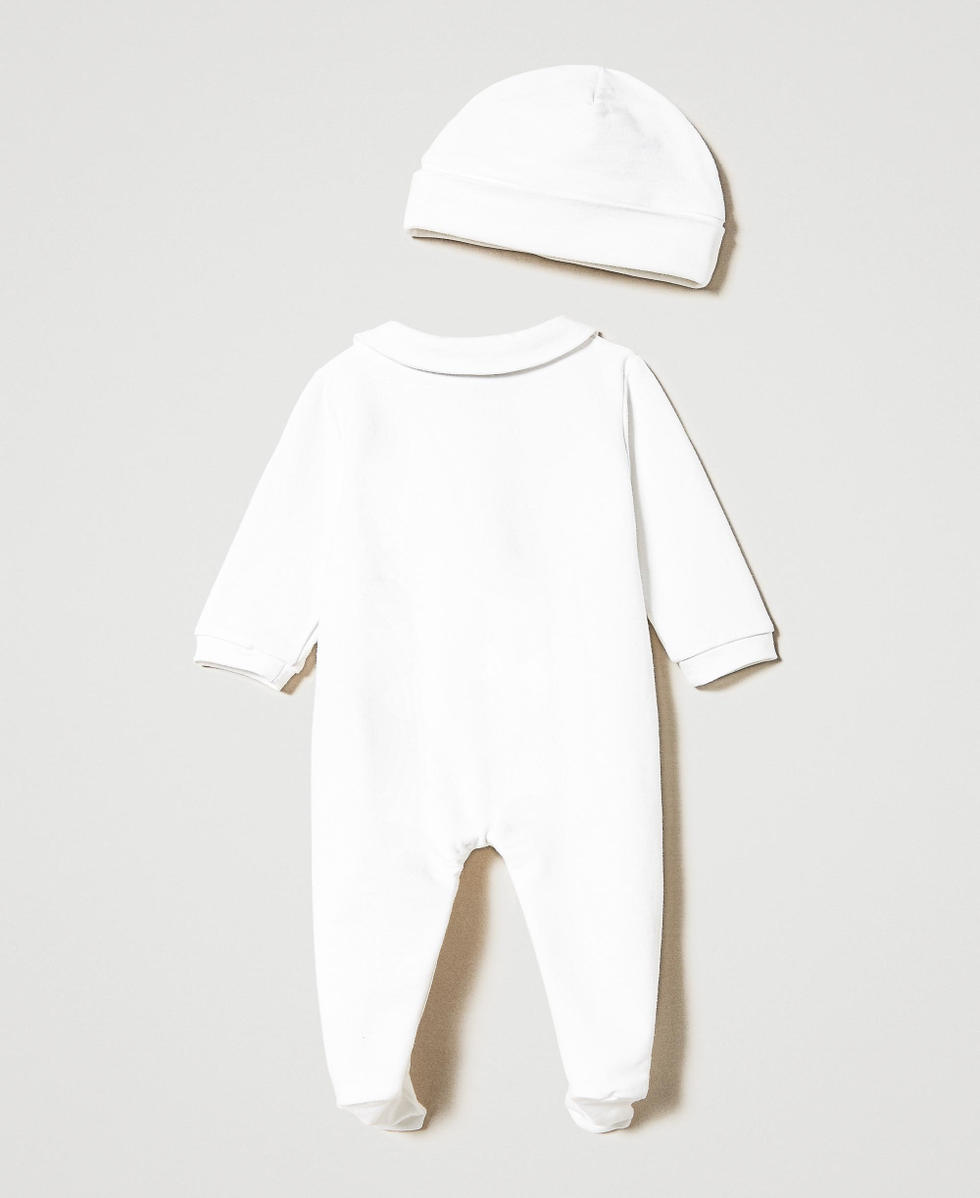 Grenouill&egrave;re avec imprim&eacute; et bonnet