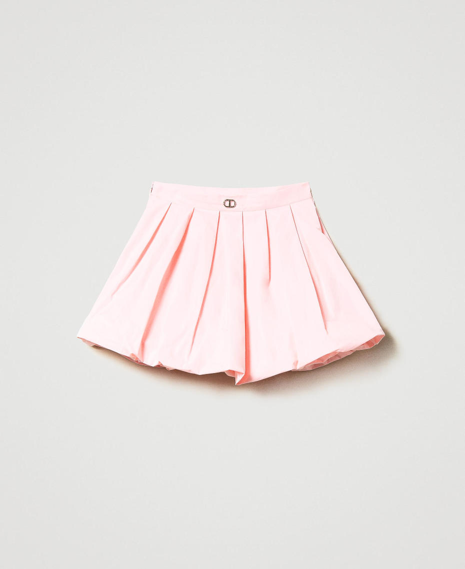 Taffeta balloon skirt Pastel Pink Child 231GJ2Q50-0S