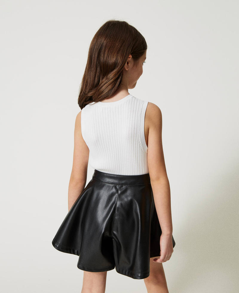 Fitted top with Oval T Meringue Girl 231GJ3405_00366_03