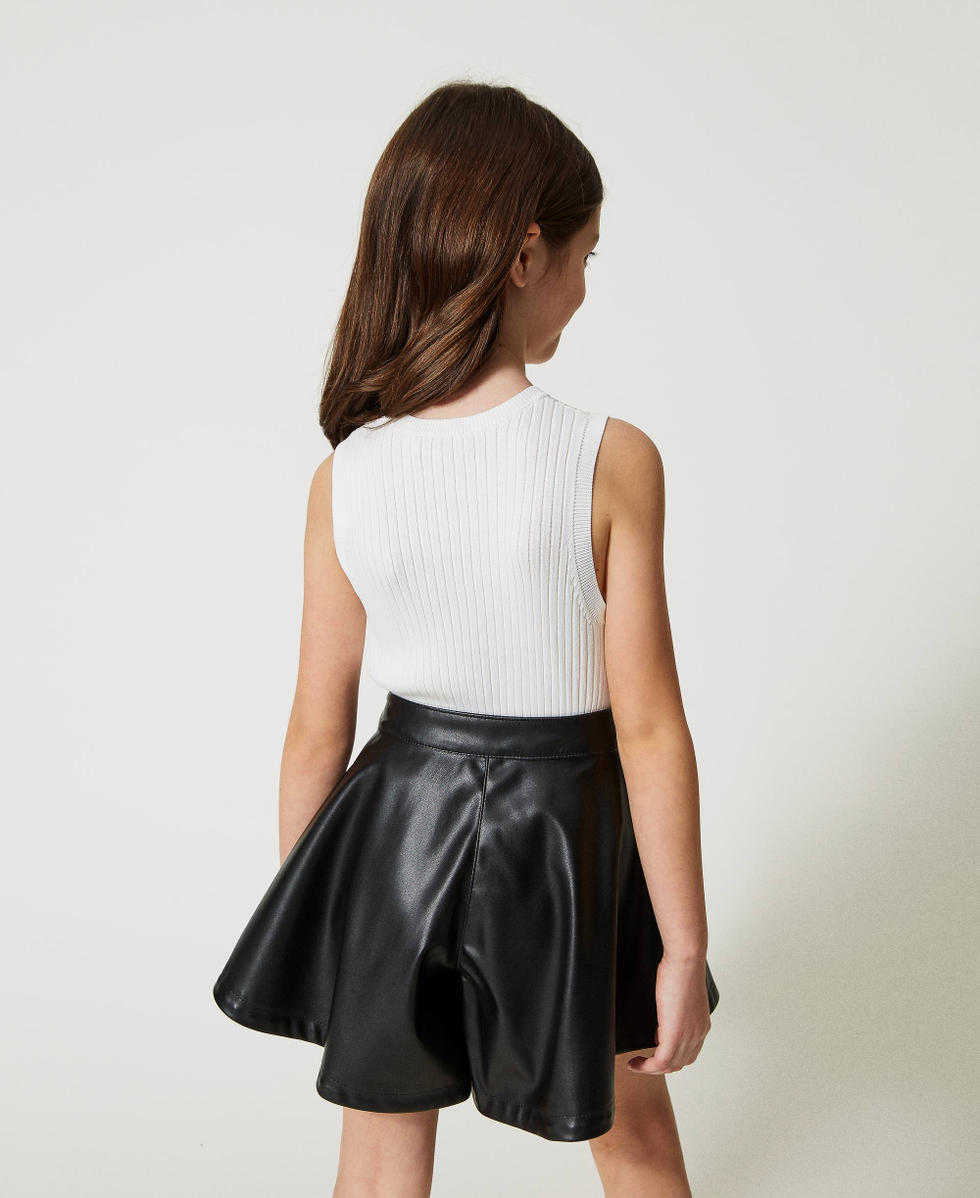 Fitted top with Oval T Meringue Girl 231GJ3405_00366_03